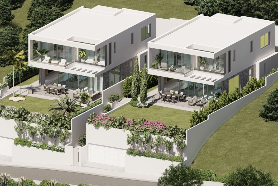 Four Bed Four Bath Luxury Villa with Sea Views in Geroskipou