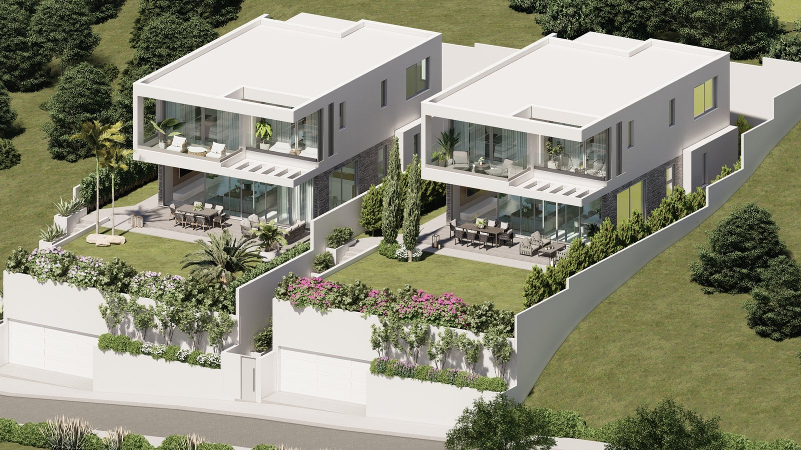 Four Bed Four Bath Luxury Villa with Sea Views in Geroskipou