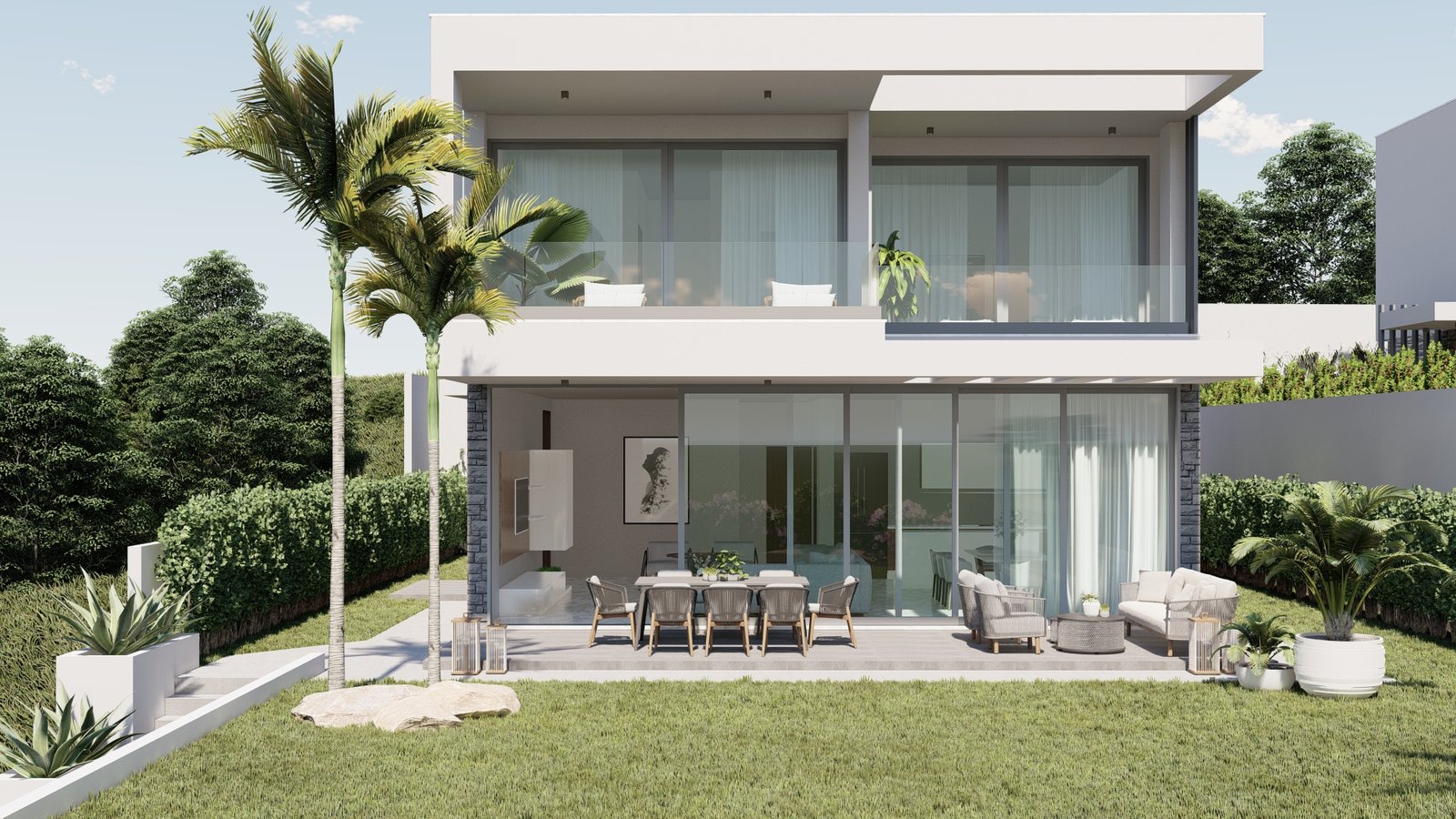 Four Bed Four Bath Luxury Villa with Sea Views in Geroskipou