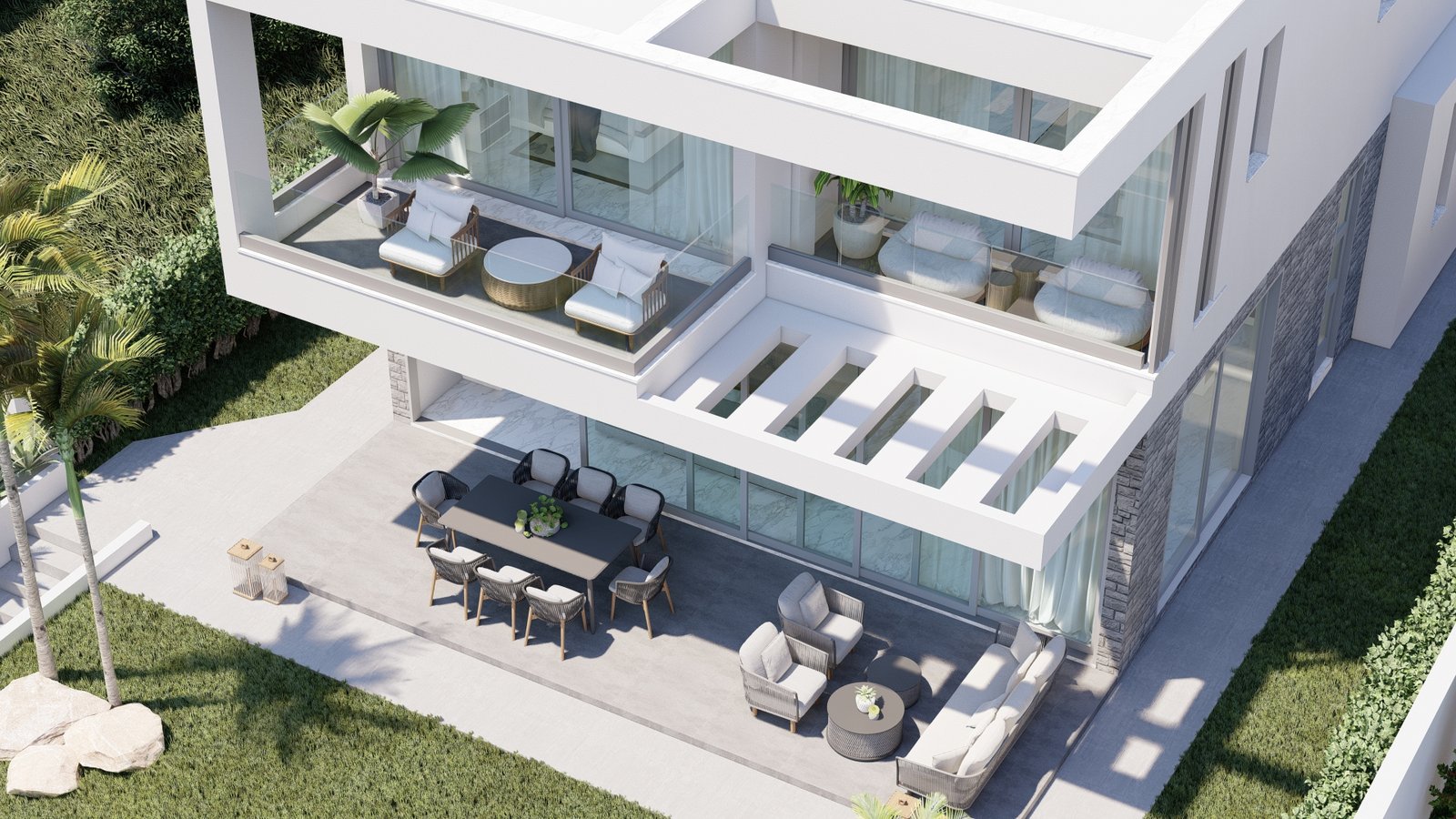 Four Bed Four Bath Luxury Villa with Sea Views in Geroskipou
