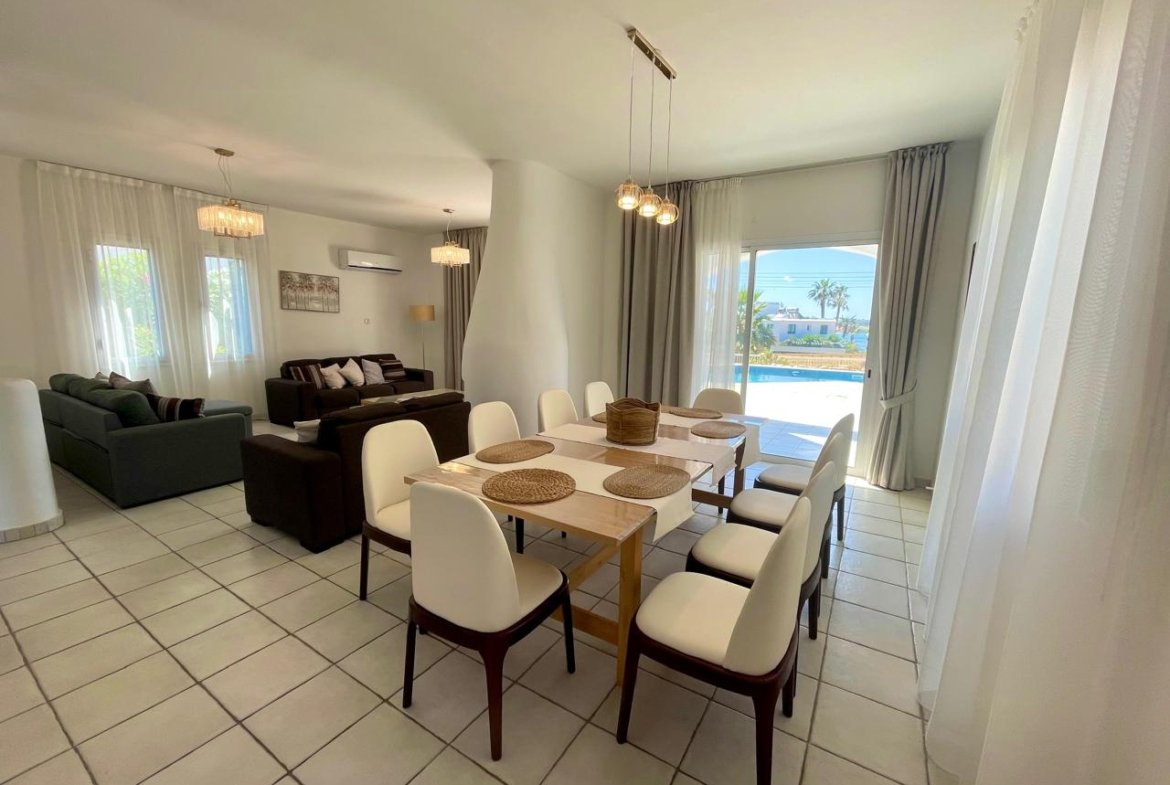 Five Bedroom Four Bathroom Sea-Side Unique Villa in Chloraka Area of Paphos