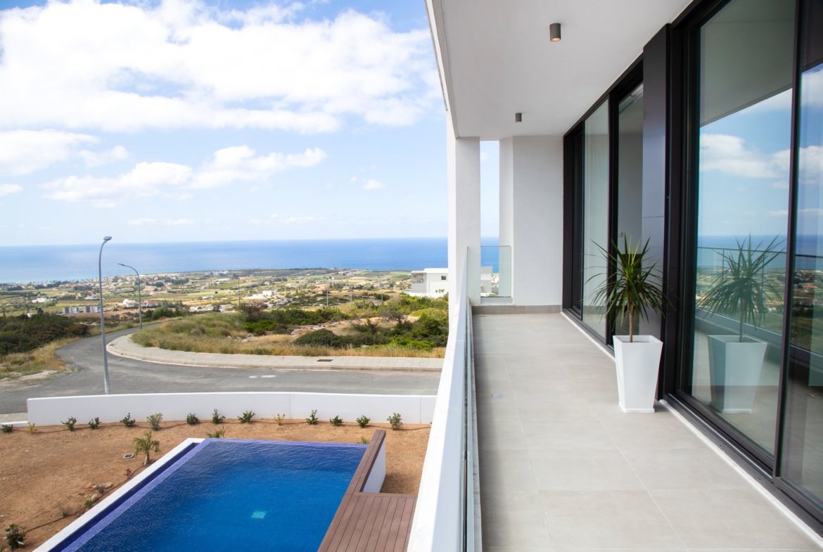 Luxury Boutique Three Bedroom Villas with Spectacular Sea Views in Pegeia