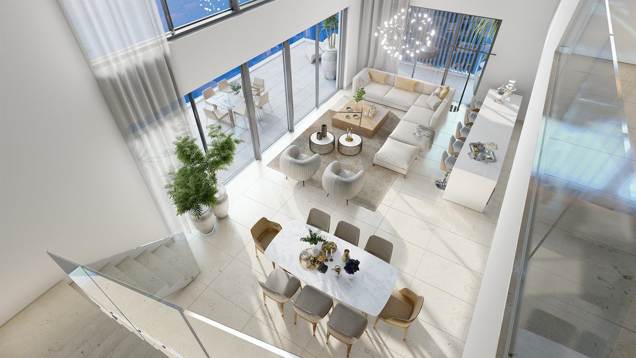 Exceptional Four Bedroom Duplex Waterfront Apartments in Prime Paphos Location