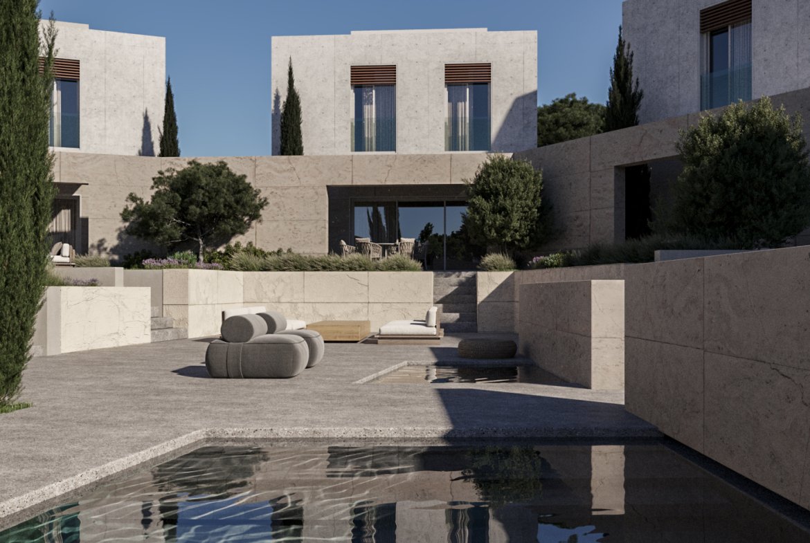 Exclusive Two Bedroom Two Bathroom Beachfront Villas in Geroskipou, Paphos