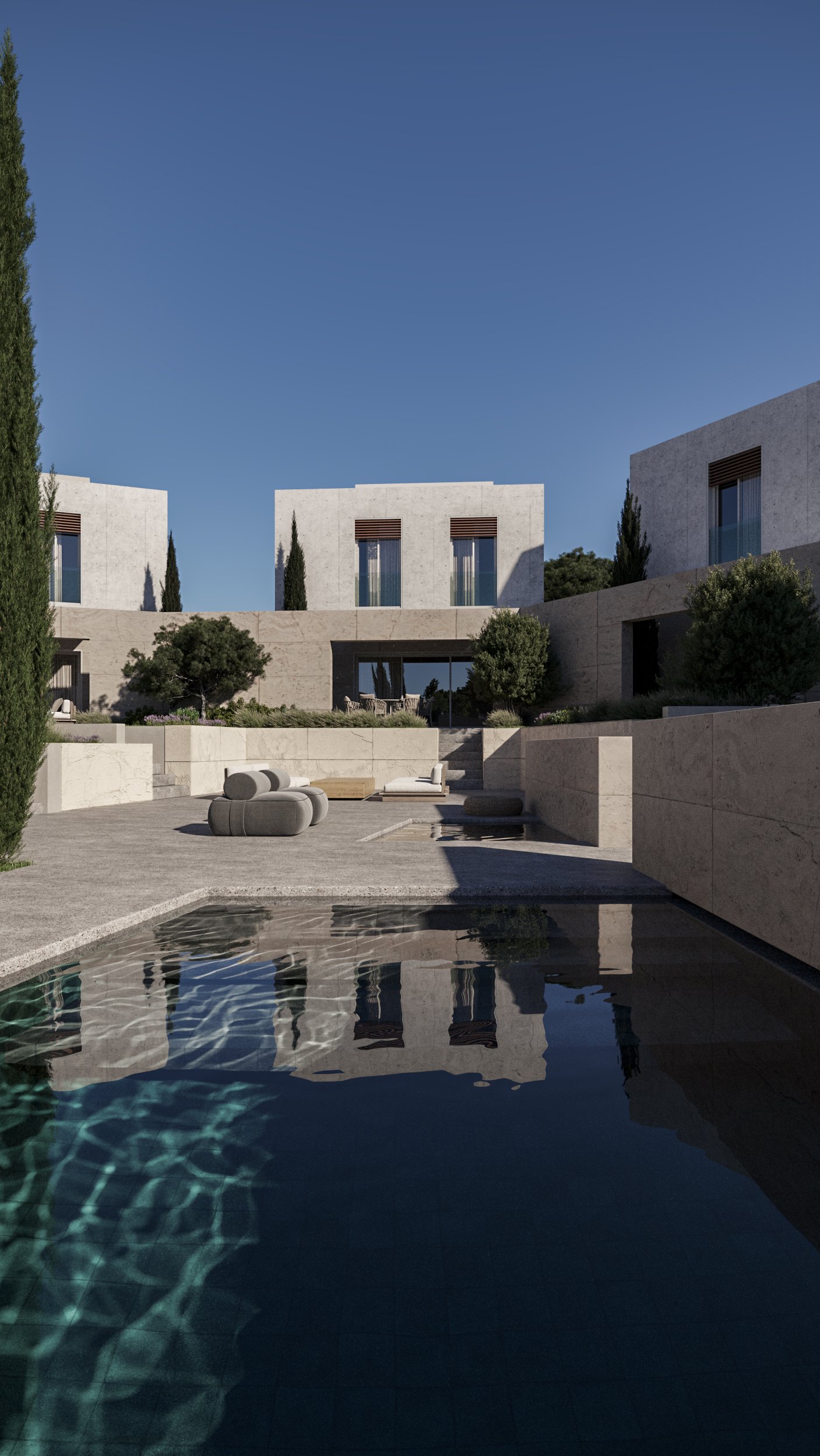 Exclusive Two Bedroom Two Bathroom Beachfront Villas in Geroskipou, Paphos