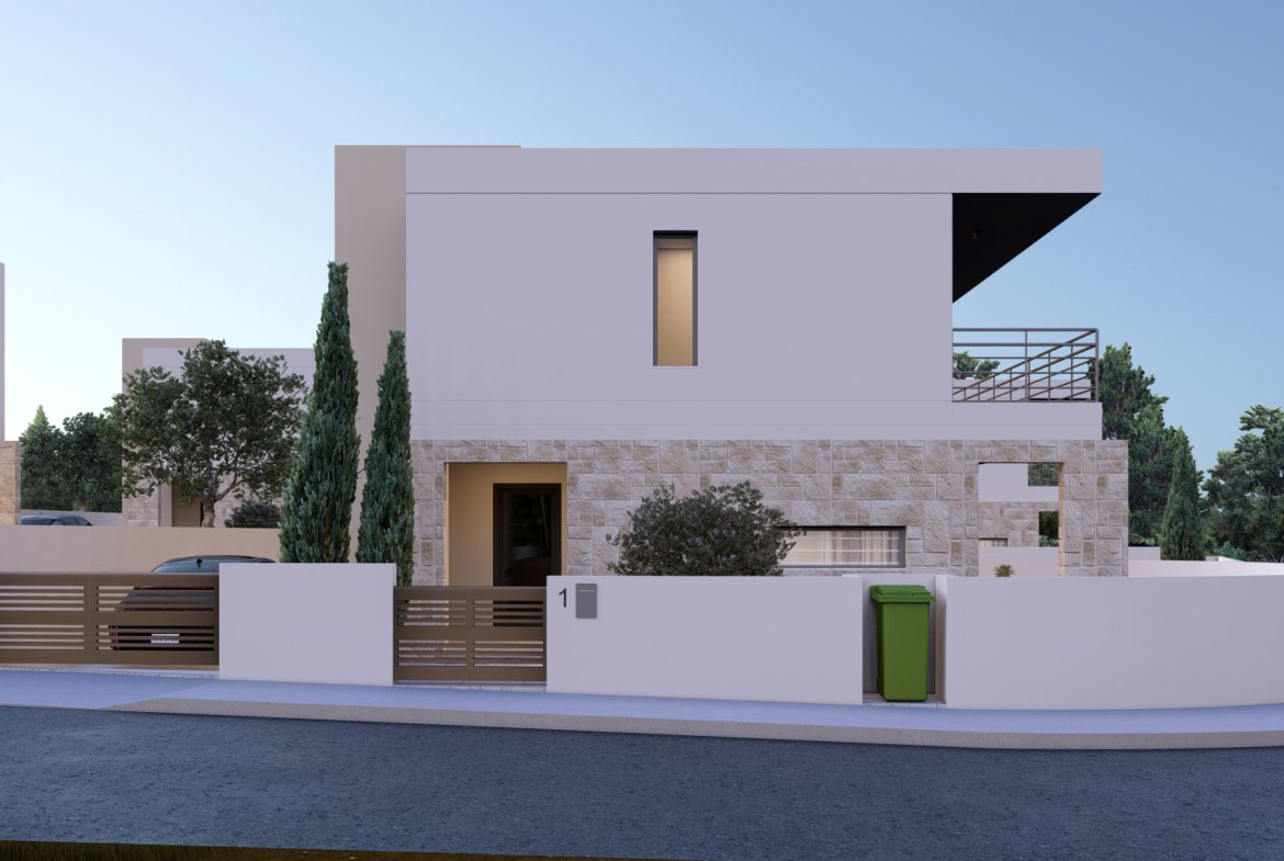 Three Bedroom Three Bathroom Villas in Geroskipou