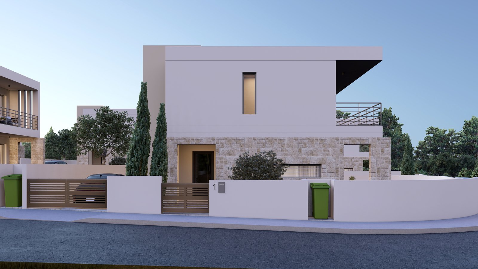 Three Bedroom Three Bathroom Villas in Geroskipou