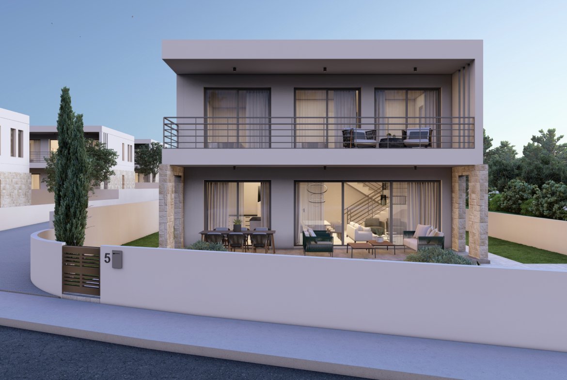 Three Bedroom Three Bathroom Villas in Geroskipou