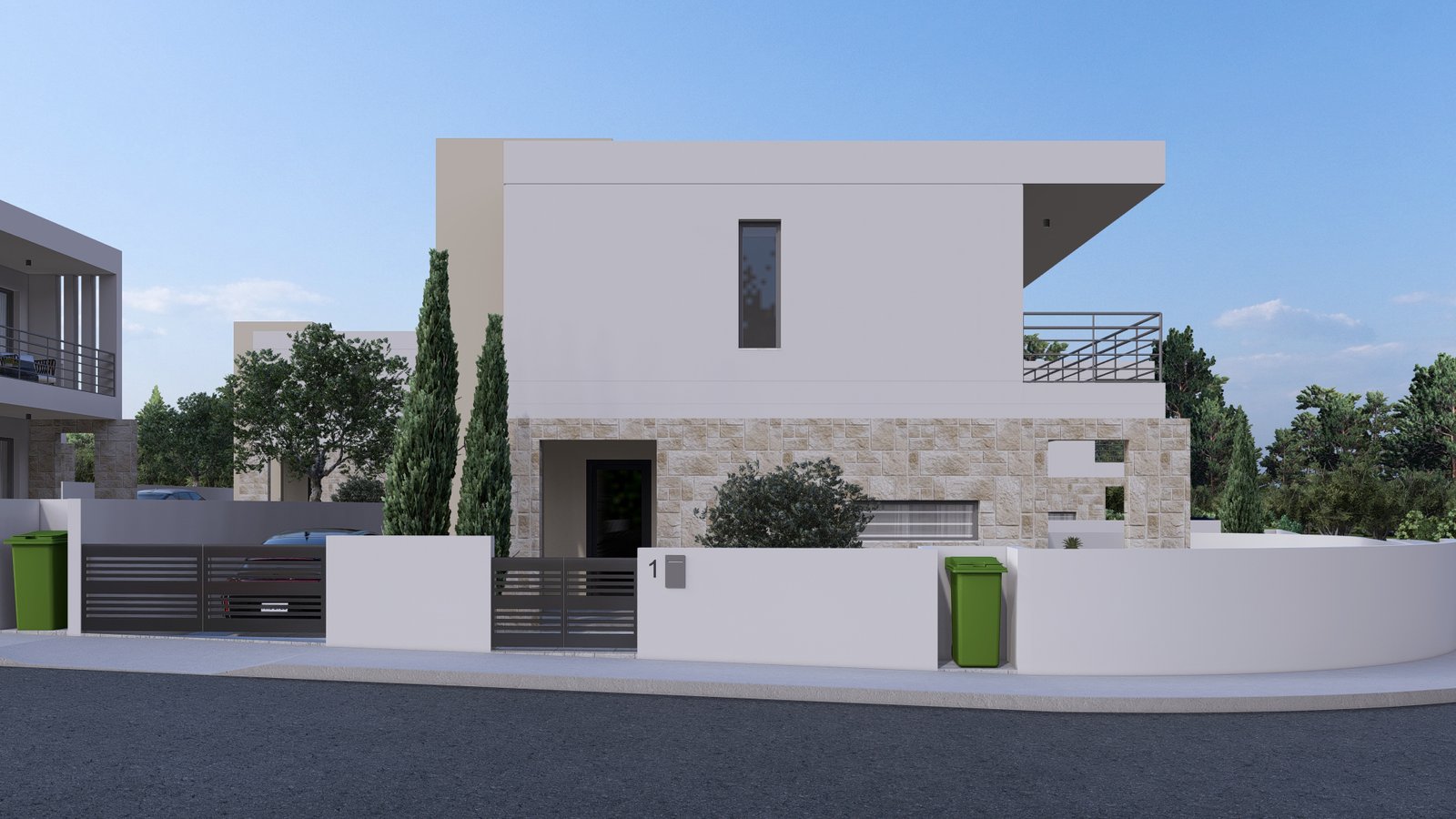 Three Bedroom Three Bathroom Villas in Geroskipou