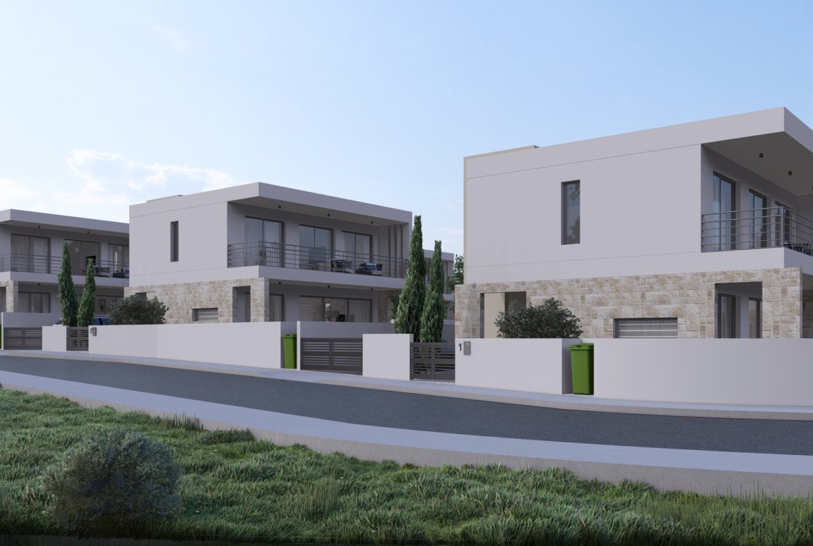 Three Bedroom Three Bathroom Villas in Geroskipou