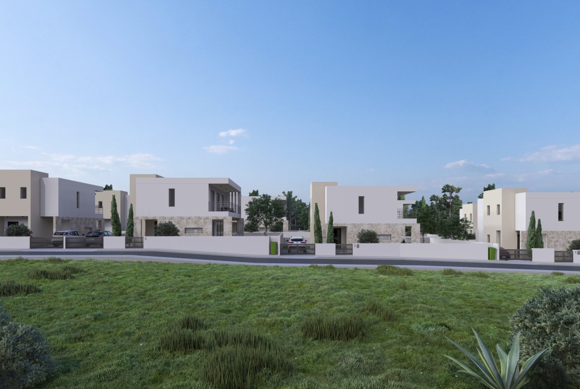 Three Bedroom Three Bathroom Villas in Geroskipou