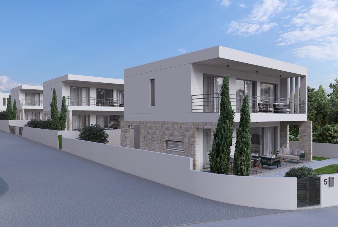 Three Bedroom Three Bathroom Villas in Geroskipou