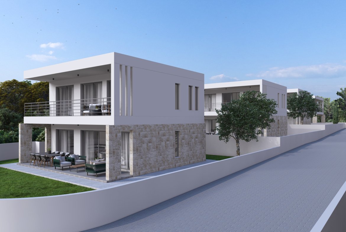 Three Bedroom Three Bathroom Villas in Geroskipou
