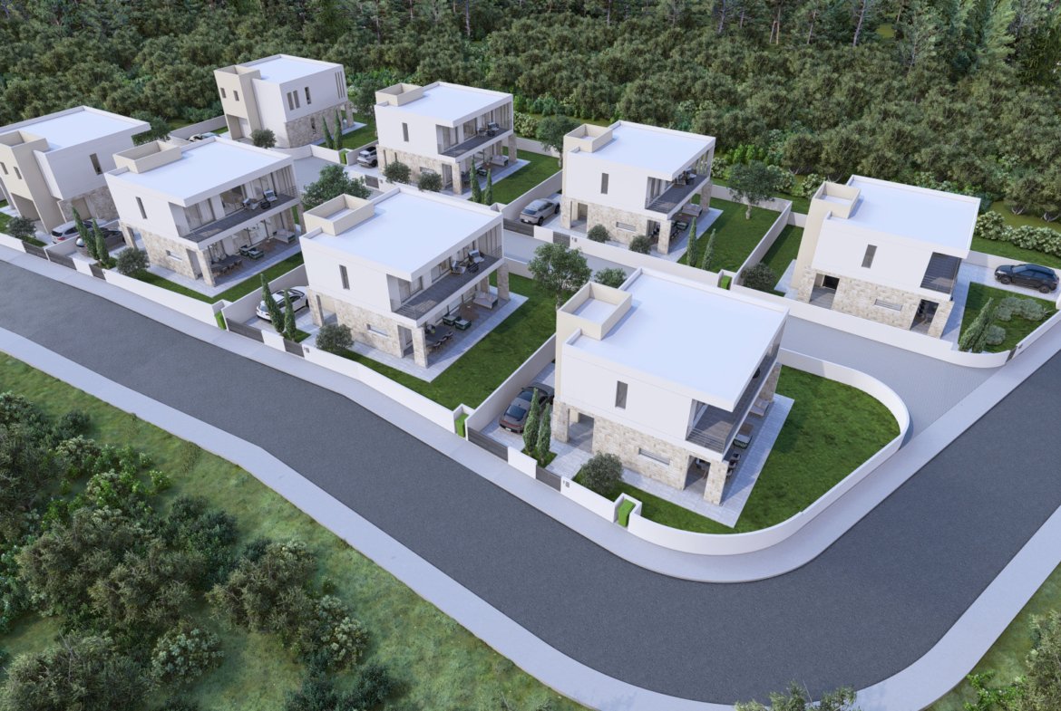 Three Bedroom Three Bathroom Villas in Geroskipou