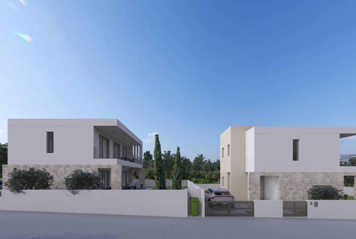 Three Bedroom Three Bathroom Villas in Geroskipou