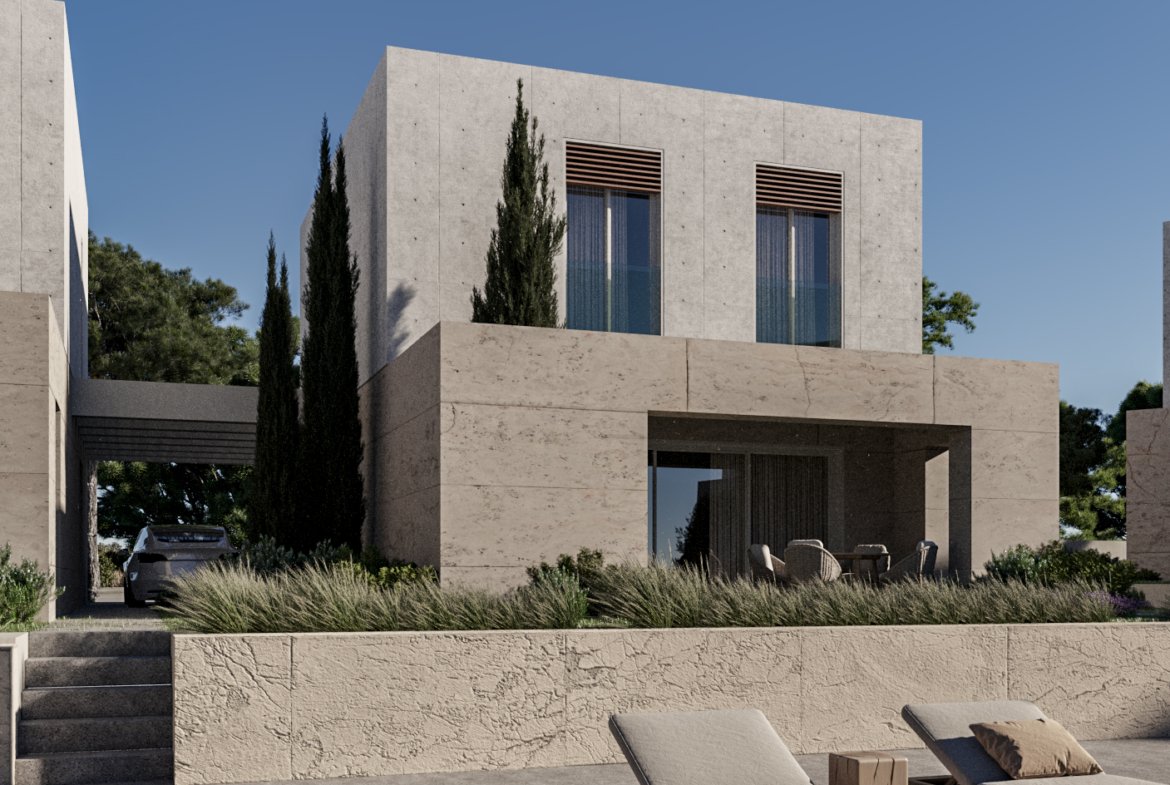 Exclusive Two Bedroom Two Bathroom Beachfront Villas in Geroskipou, Paphos