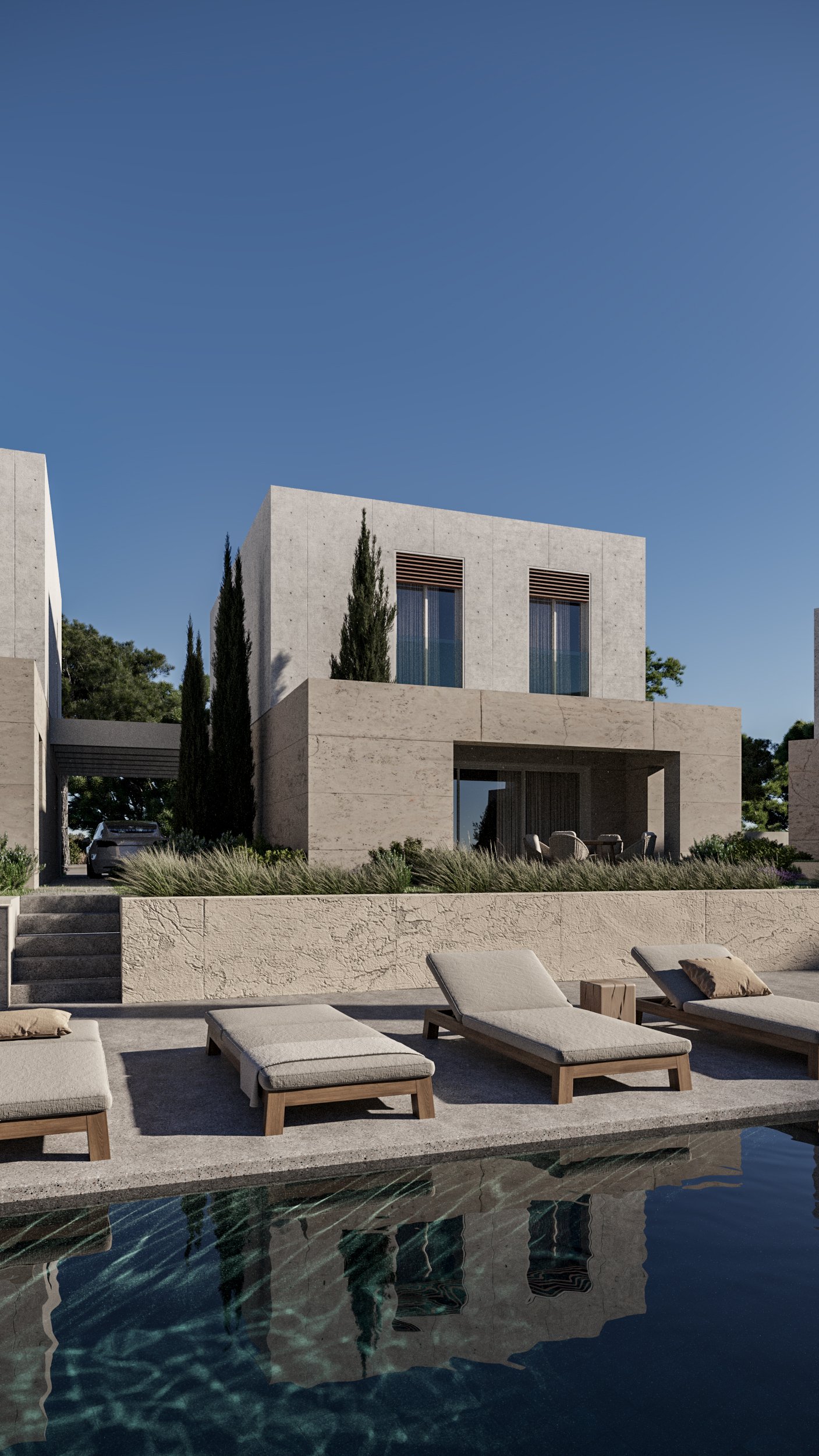 Exclusive Two Bedroom Two Bathroom Beachfront Villas in Geroskipou, Paphos