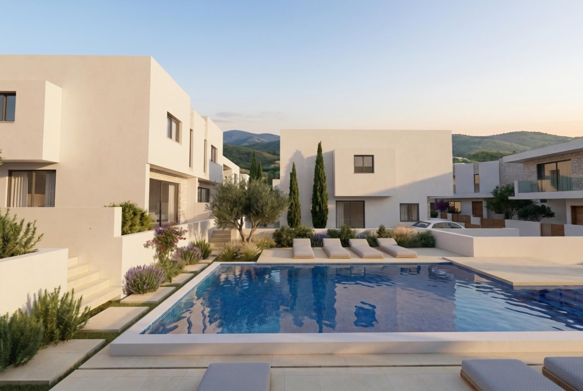 Contemporary Three Bedroom Detached Villas in Prime Pegeia Location
