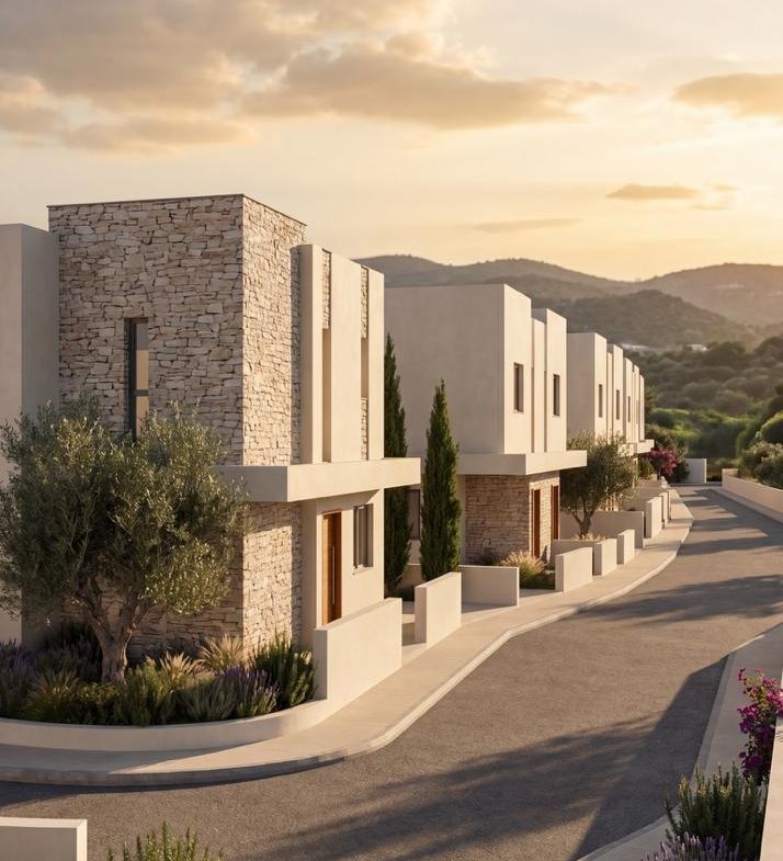 Contemporary Three Bedroom Semi-Detached Villas in Prime Pegeia Location