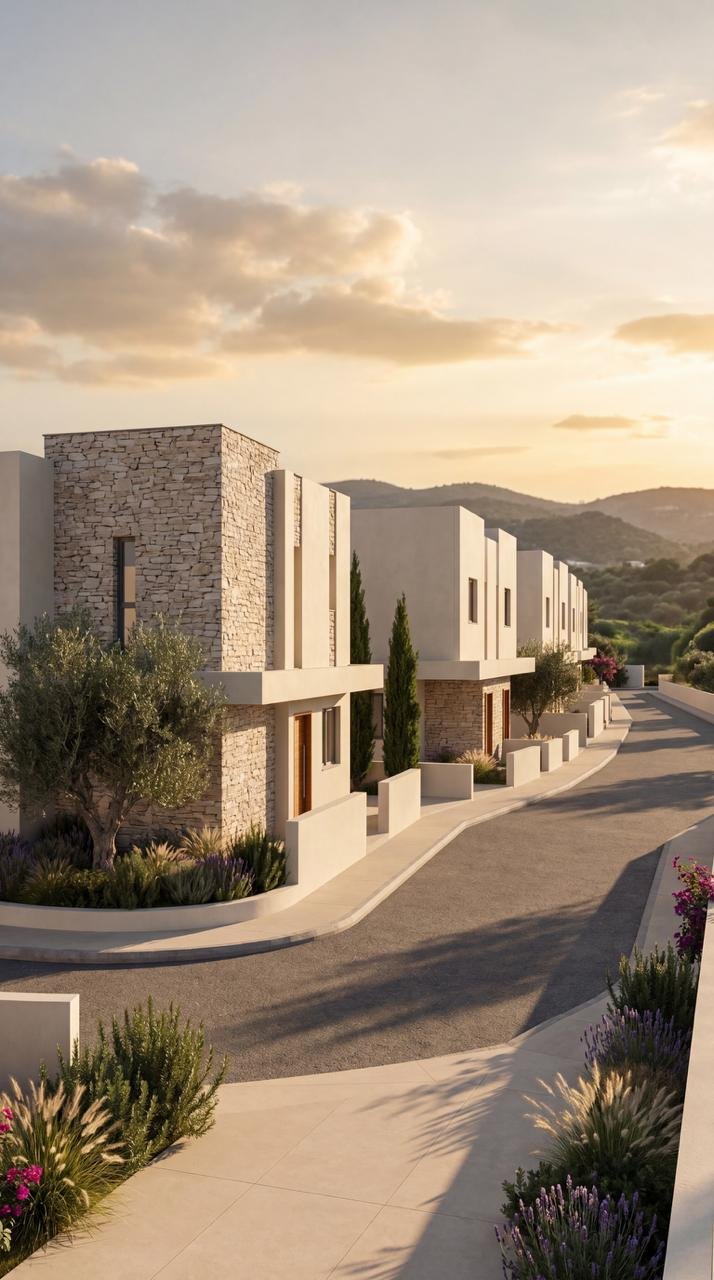 Contemporary Three Bedroom Semi-Detached Villas in Prime Pegeia Location