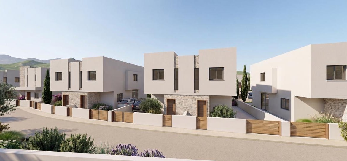 Contemporary Three Bedroom Semi-Detached Villas in Prime Pegeia Location