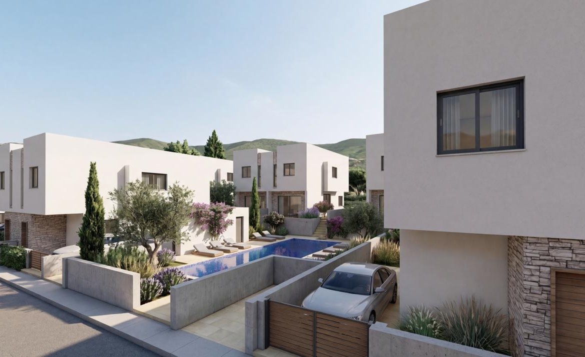 Contemporary Three Bedroom Detached Villas in Prime Pegeia Location
