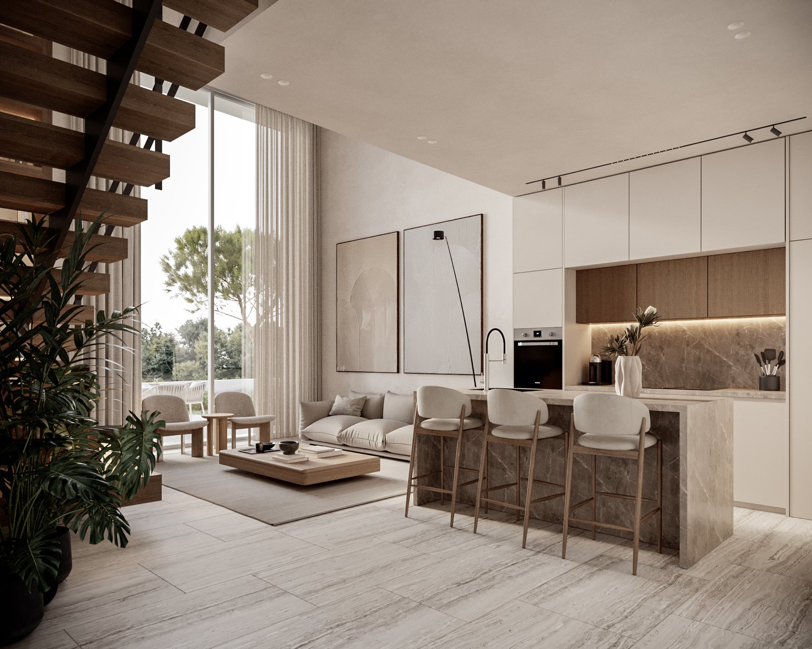 Exclusive Two Bedroom Two Bathroom Beachfront Villas in Geroskipou, Paphos