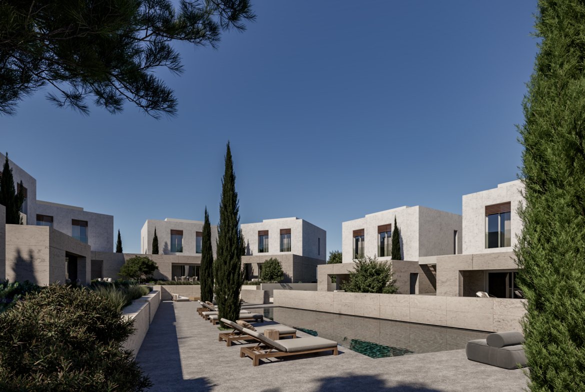 Exclusive Two Bedroom Two Bathroom Beachfront Villas in Geroskipou, Paphos