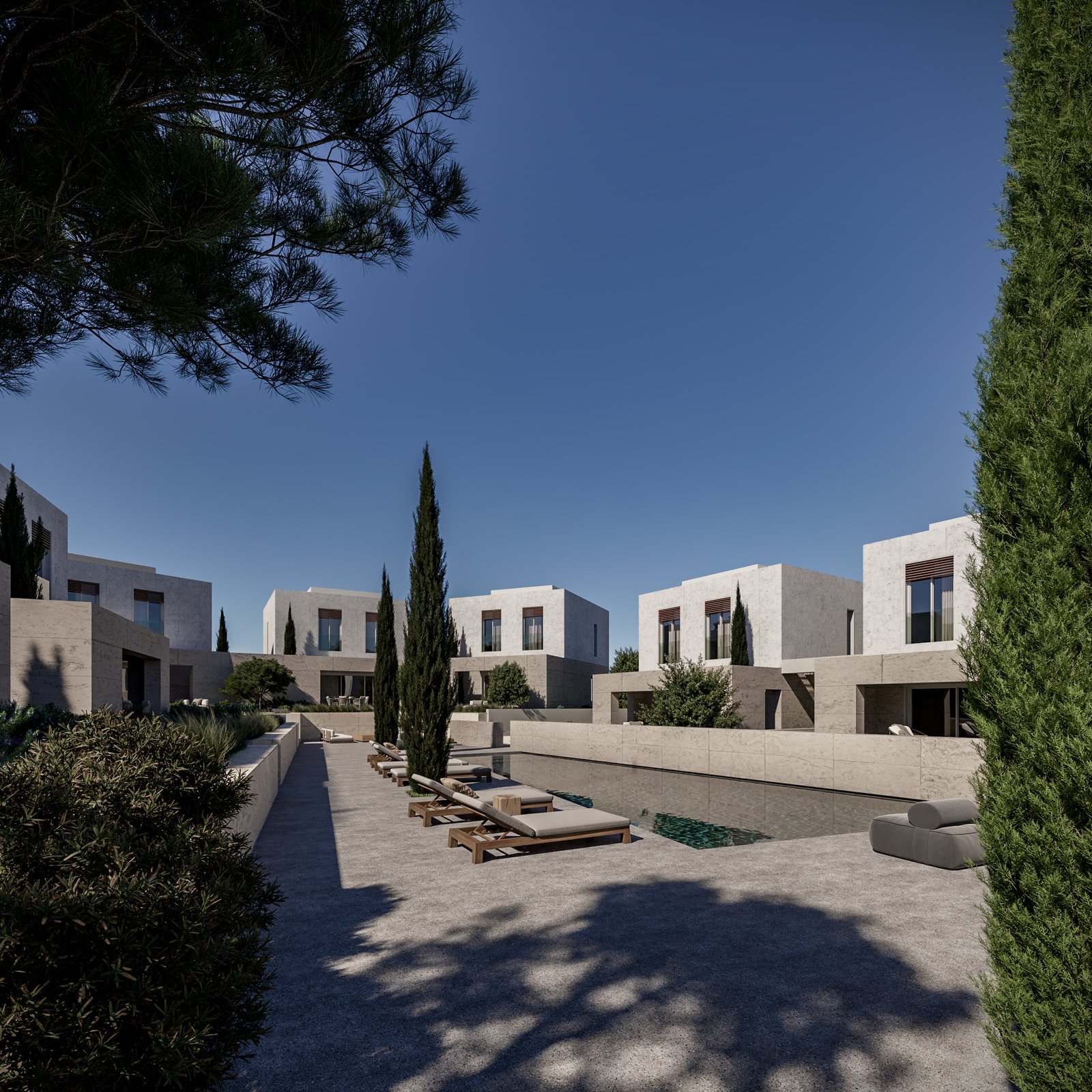 Exclusive Two Bedroom Two Bathroom Beachfront Villas in Geroskipou, Paphos