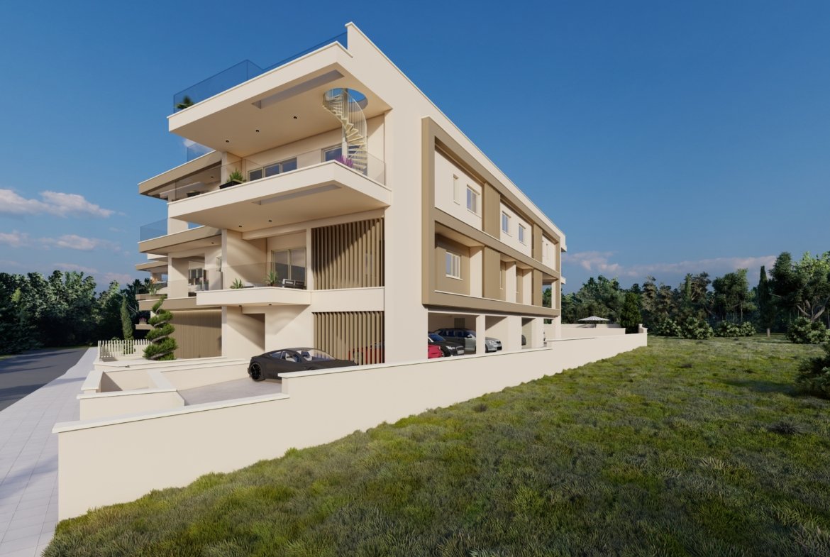 Contemporary Three-Bedroom Apartment in Pegeia