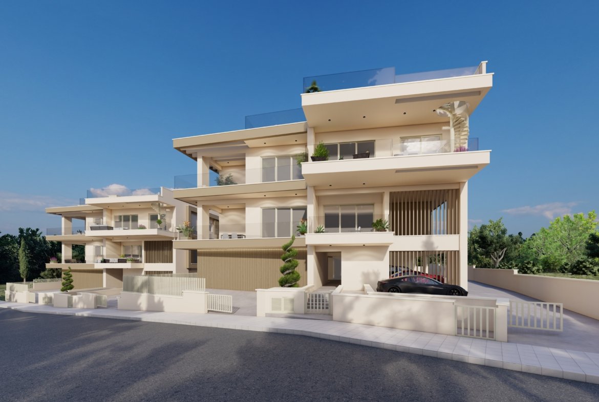 Contemporary Three-Bedroom Apartment in Pegeia