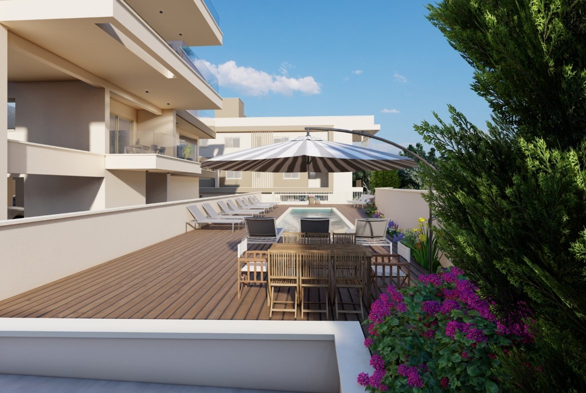 Contemporary Three-Bedroom Apartment in Pegeia