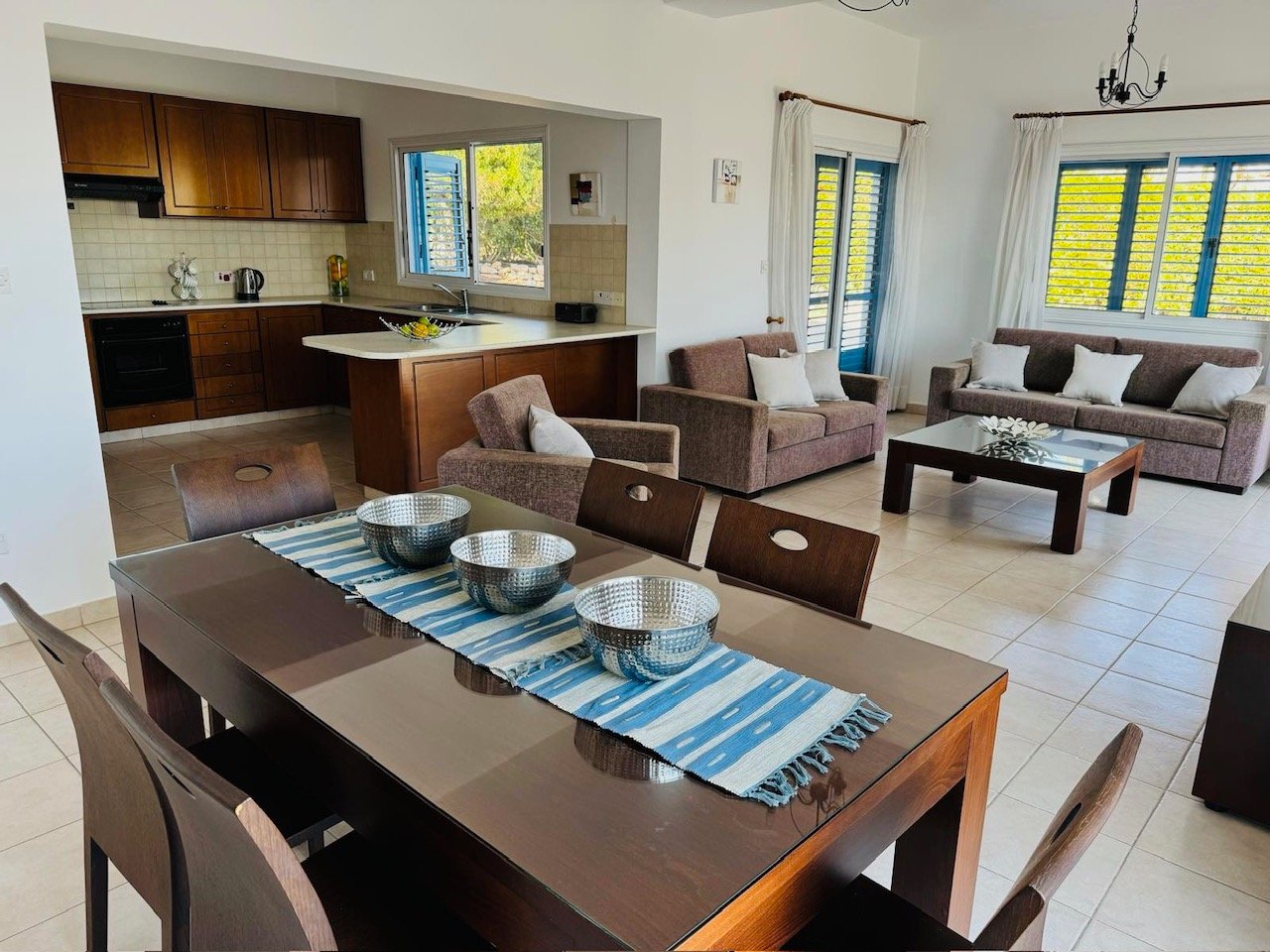 Charming Three Bedroom Mediterranean Bungalow in Sea Caves Pegeia