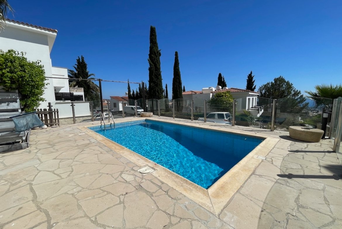 Exceptional Four Bedroom Detached Villa with Private Pool and Panoramic Sea Views in Pegeia
