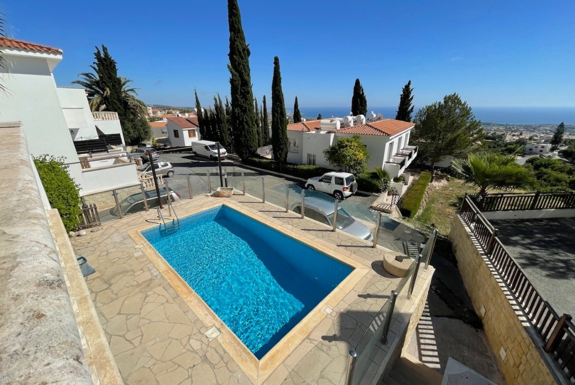 Exceptional Four Bedroom Detached Villa with Private Pool and Panoramic Sea Views in Pegeia