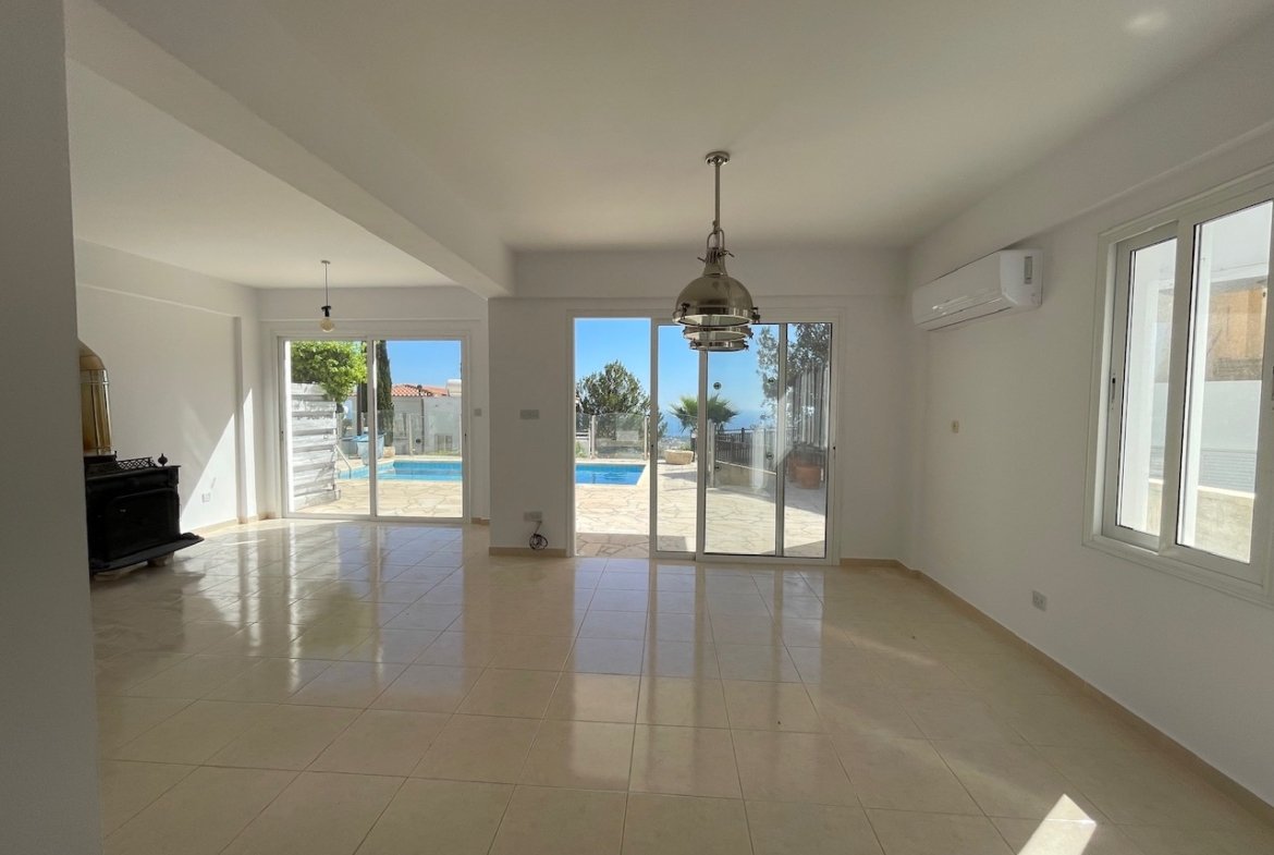 Exceptional Four Bedroom Detached Villa with Private Pool and Panoramic Sea Views in Pegeia