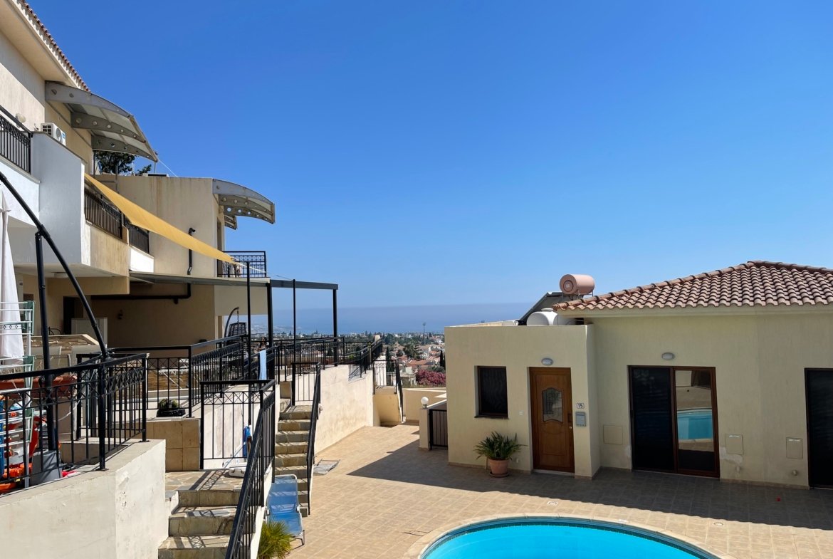 Two Bedroom Semi Detached Corner Townhouse in Pegeia