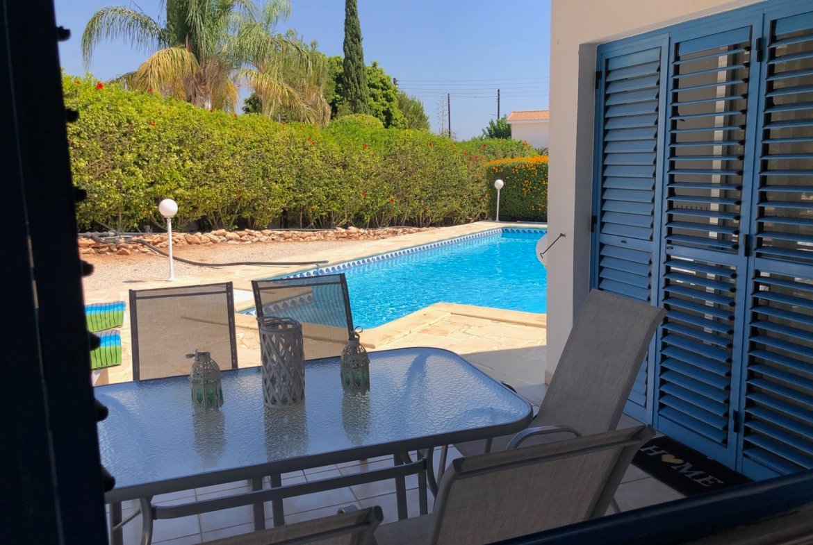 Charming Three Bedroom Mediterranean Bungalow in Sea Caves Pegeia