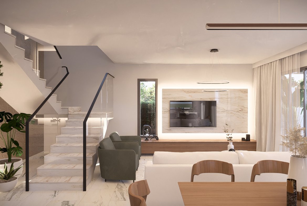 Three Bedroom Three Bathroom Villas in Geroskipou