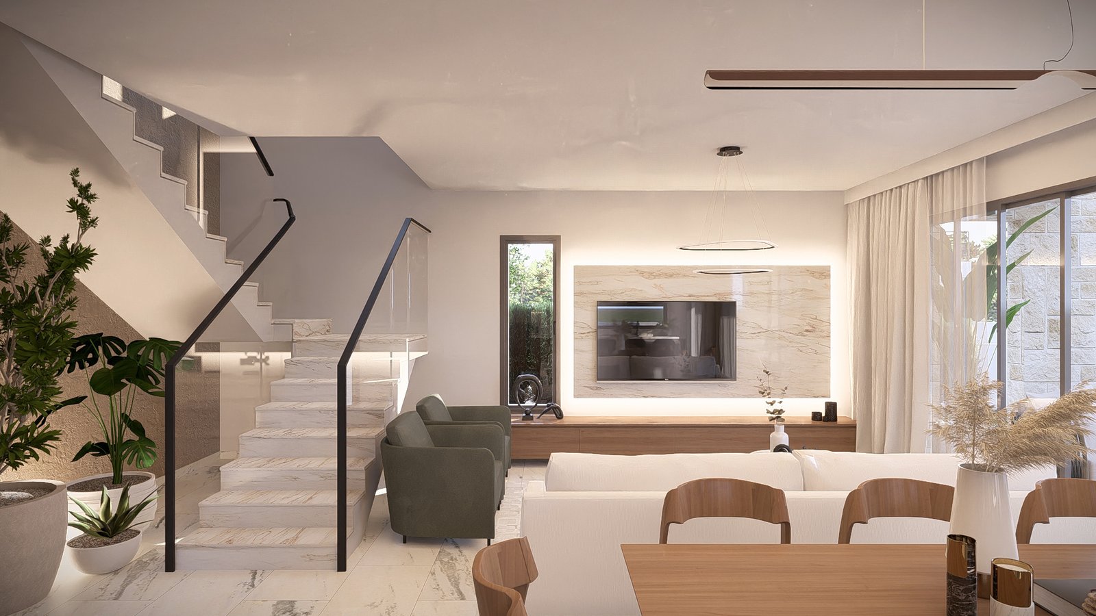 Three Bedroom Three Bathroom Villas in Geroskipou