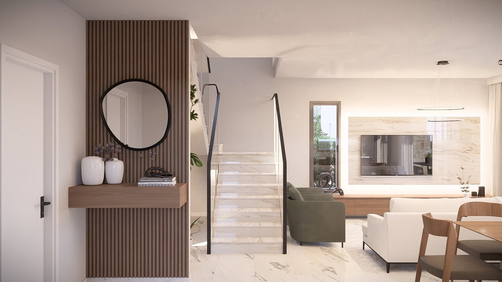 Three Bedroom Three Bathroom Villas in Geroskipou
