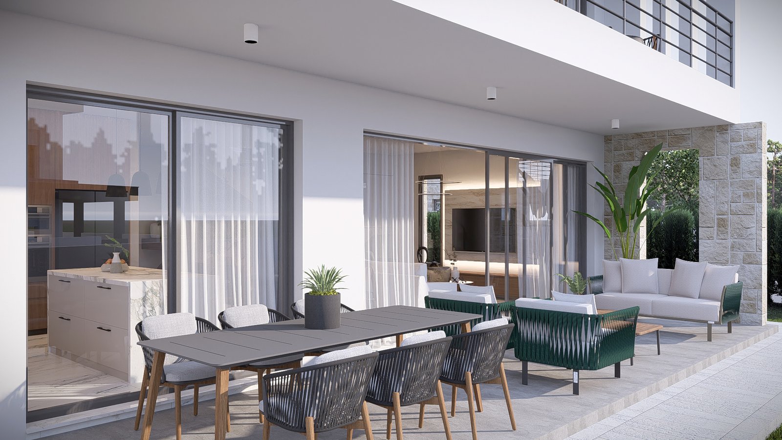 Three Bedroom Three Bathroom Villas in Geroskipou