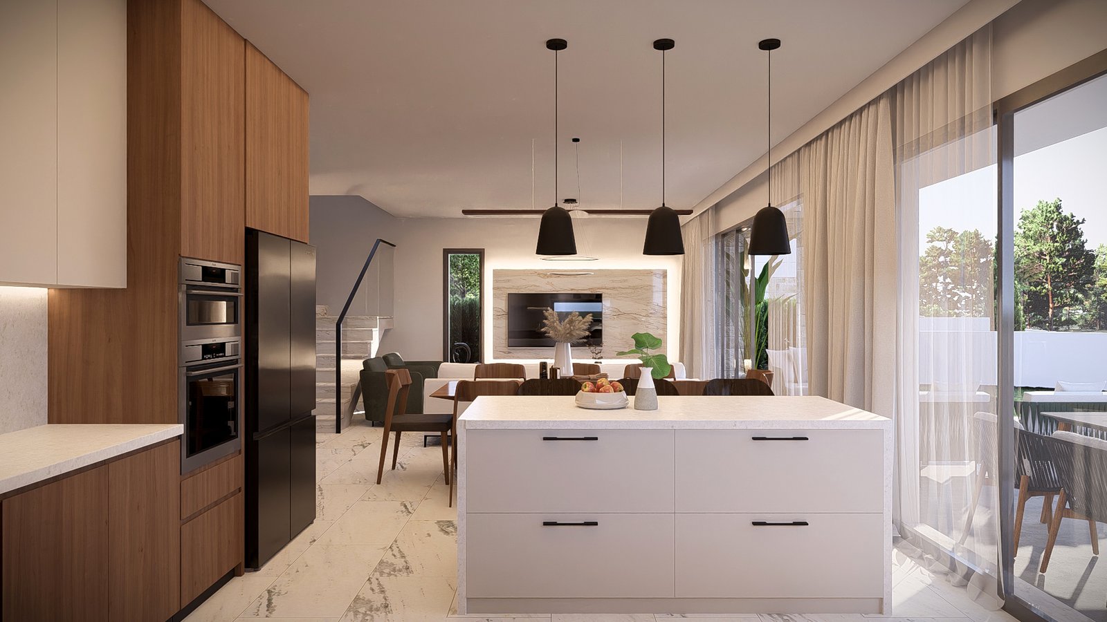 Three Bedroom Three Bathroom Villas in Geroskipou