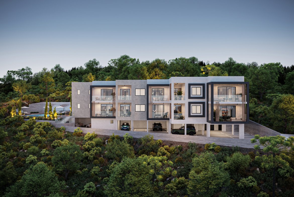 Modern One Bedroom Apartments with Sea Views in Konia, Paphos
