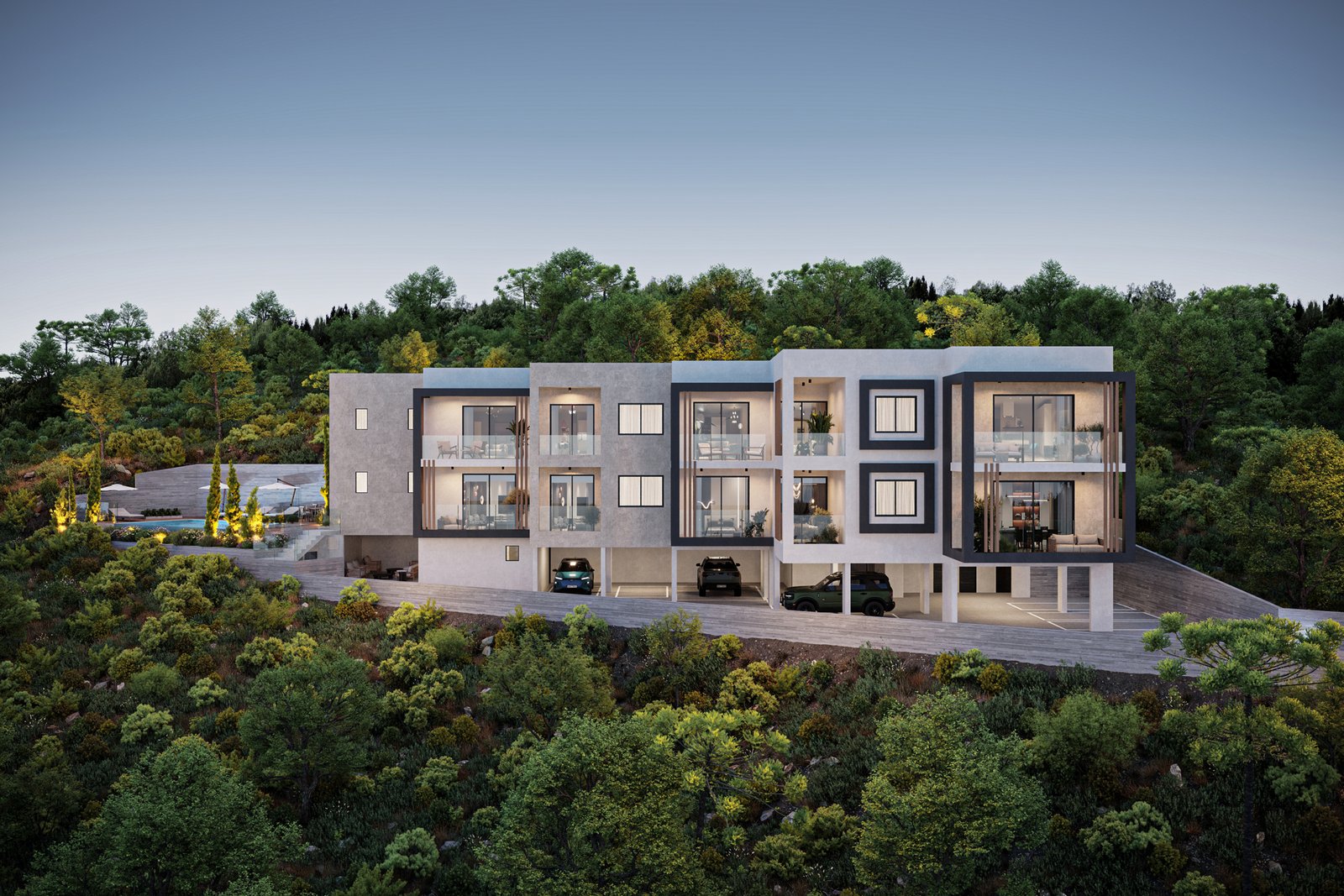 Modern One Bedroom Apartments with Sea Views in Konia, Paphos