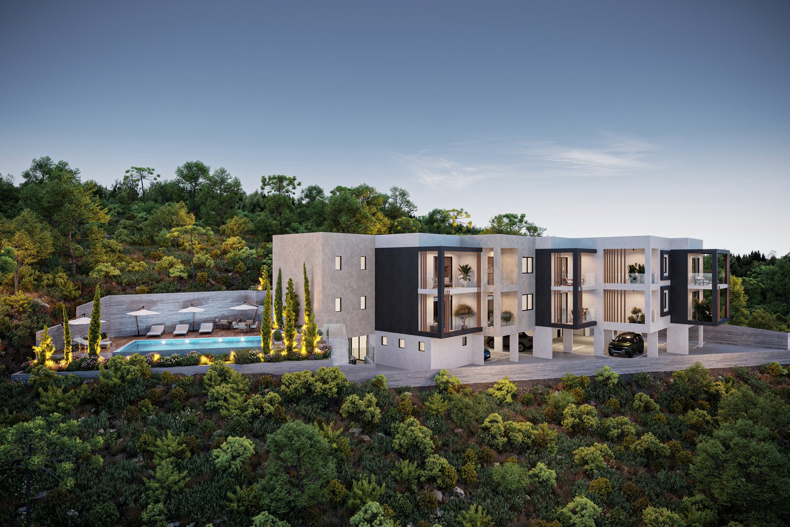 Modern One Bedroom Apartments with Sea Views in Konia, Paphos