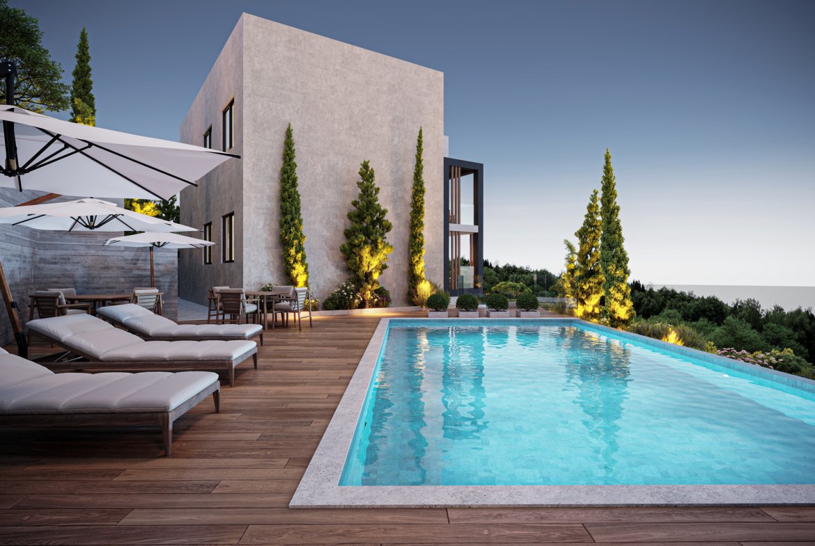 Modern One Bedroom Apartments with Sea Views in Konia, Paphos