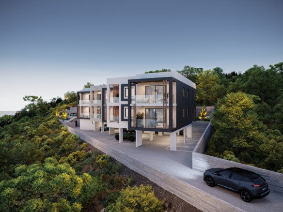 Modern One Bedroom Apartments with Sea Views in Konia, Paphos