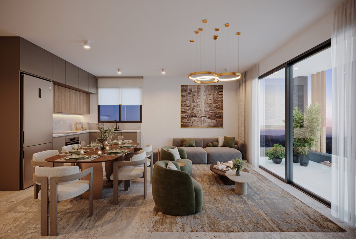 Modern One Bedroom Apartments with Sea Views in Konia, Paphos