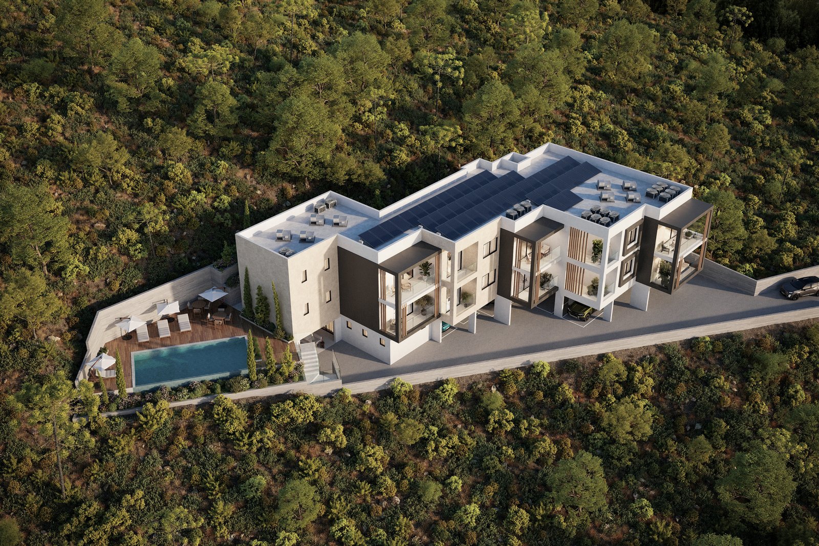 Modern One Bedroom Apartments with Sea Views in Konia, Paphos
